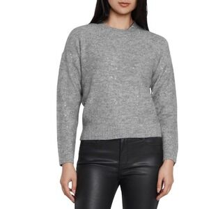 Express Womens Grey Sequin Shimmer Knit Crewneck Pullover Sweater Large‎ NWT $78